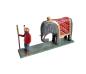 Preview: Grulicher Krippenfigur "Elefant mit Treiber" (5 cm)