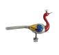 Preview: Glasornament, Vogel / Pfau auf Zwicker, ~ 1930/1940