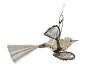 Preview: Antique Christmas tree ornament, bird with wire wings around 1920