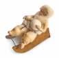 Preview: Mädchen auf Schlitten um 1900