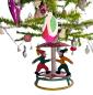 Preview: Antique goose feather tree / feather tree with old christmas tree decorations, 128 cm