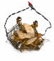 Preview: Sebnitz Ornament, Bird in the nest, ca. 1880/1900