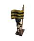 Preview: Grulich crib figurine, miner with flag, ~ 1900