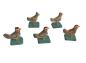 Preview: Flock of 5  Chickens, wood