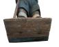 Preview: Garden gnome / Dwarf, carved wood, 19th century