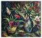 Preview: Gemälde Stillleben mit Blumen, dat. 1972