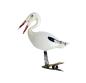 Preview: Storch aus Milchglas auf Zwicker um 1920