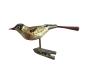 Preview: Glasornament,  Vogel auf Zwicker, ~ 1920