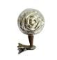 Preview: Antiker Christbaumschmuck um 1930, Rose auf Zwicker