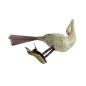 Preview: Alter Christbaumschmuck, Glasornament,  Storch auf Zwicker, ~ 1930