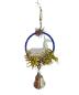 Preview: Alter Christbaumschmuck, Hirsch aus Milchglas im Glasring, ~ 1930