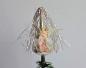 Preview: Antike Christbaumspitze mit Tinsel und Engel Oblate, ~ 1930