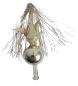Preview: Antike Christbaumspitze mit Tinsel und Engel Oblate, ~ 1930