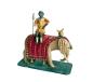 Preview: Antike Grulicher Krippenfigur, Elefant mit Treiber um 1900   (7 cm)