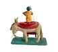 Preview: Antike Grulicher Krippenfigur, Elefant mit Treiber um 1900   (7 cm)