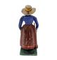 Preview: Antike Grulicher Krippenfigur / Frau mit Rechen, um 1880/1900