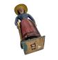 Preview: Antike Grulicher Krippenfigur / Frau mit Rechen, um 1880/1900