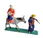 Preview: Antique grulich crib figurine, The flight into Egypt, around 1900/1920  (10 cm)