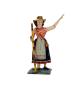Preview: Antike Grulicher Krippenfigur / Hirtin, um 1900  (10 cm)