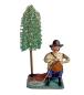 Preview: Antike Grulicher Krippenfigur / Korbmacher um 1900