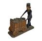 Preview: Antike Grulicher Krippenfigur / Bermann mit Erz, um 1900 (10 cm)