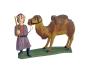 Preview: Antike Grulicher Krippenfigur / Orientale mit Dromedar, ~ 1900 (10 cm)