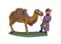 Preview: Antike Grulicher Krippenfigur / Orientale mit Dromedar, ~ 1900 (10 cm)