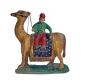 Preview: Antike Krippenfigur / Orientale mit Dromedar / Kamel um 1900