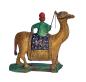 Preview: Antike Krippenfigur / Orientale mit Dromedar / Kamel um 1900