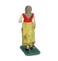 Preview: Antike Grulicher Krippenfigur / Gabenbringer mit Ente um 1900 (10 cm)
