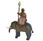 Preview: Antike Grulicher Krippenfigur / Elefant mit Reiter um 1900 (7 cm)