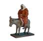 Preview: Antike Krippenfigur / Orientale mit Esel um 1900