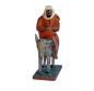 Preview: Antike Krippenfigur / Orientale mit Esel um 1900