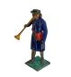 Preview: Antike Grulicher Krippenfigur / Hirte mit Flöte um 1900 (10 cm)
