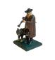 Preview: Antike Krippenfigur / Hirte mit Hund um 1900