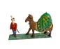Preview: Antique grulich crib figurine, oriental soldier with dromedary / camel, ca. 1900 (7 cm)