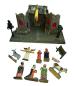Preview: Antike Grulicher Krippe mit 9 Figuren um 1900  (10 cm)