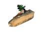 Preview: Antike Grulicher Krippenfigur / Rastender Hirte um 1900 (10 cm)