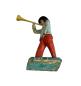 Preview: Antike Grulicher Krippenfigur / Hirte mit Posaune um 1900  (10 cm)