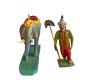 Preview: Antique Grulich nativity figure, turk with elephant around 1900 (7 cm)