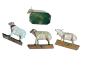 Preview: Antike Grulicher Krippenfiguren / 4 Schafe um 1900