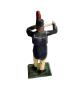 Preview: Antike Grulicher Krippenfigur / Bergmann, Musikant um 1920   (7 cm)