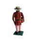 Preview: Antike Grulicher Krippenfigur / Gabenbringer mit Korb um 1900  (10 cm)