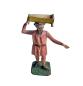 Preview: Antique grulich crib figurine, Gift bringer with cradle, around 1900 (10 cm)