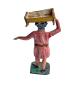 Preview: Antique grulich crib figurine, Gift bringer with cradle, around 1900 (10 cm)