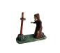Preview: Antike Grulicher Krippenfigur / Mönch um 1900 (7 cm)