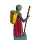 Preview: Antique grulich crib figurine, Gift bringer with pannier, around 1900  (10 cm)
