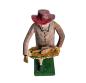 Preview: Antique grulich crib figurine, Gift bringer with duck, around 1900 (10 cm)