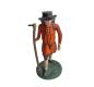 Preview: Antique grulich crib figurine, Gift bringer with pannier, around 1900 (10 cm)
