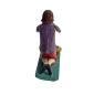 Preview: Antique grulich crib figurine, Gift bringer with fruits, around 1900 (10 cm)